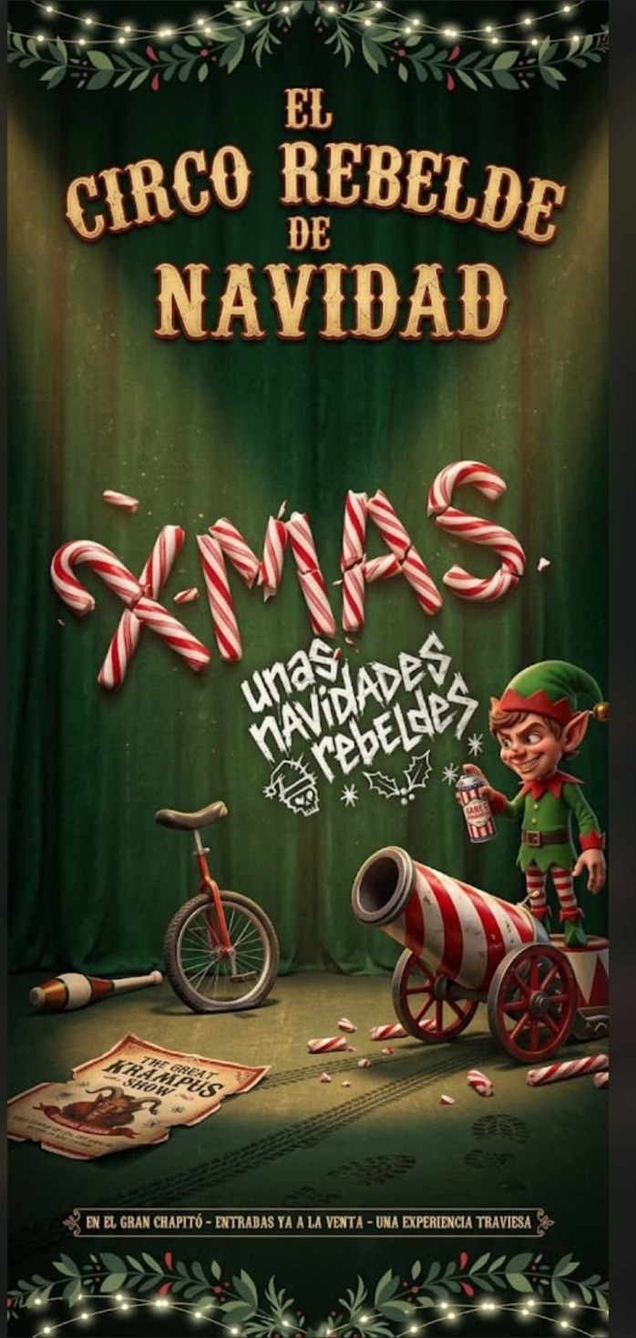 Cartel oficial de El Circo Rebelde de Navidad